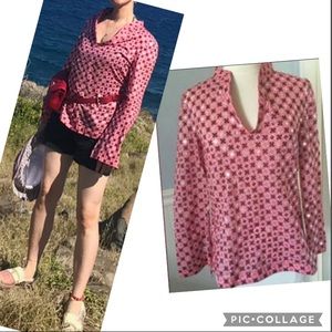 Tory burch cotton shirt tunic blouse